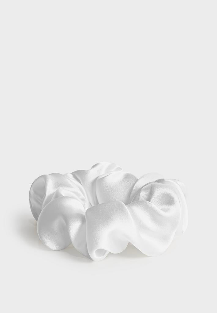 Large Scrunchie White