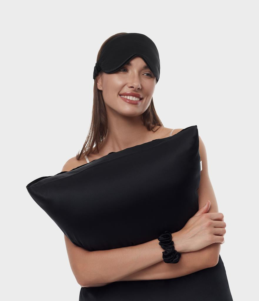 Premium Silk Sleep Mask Black