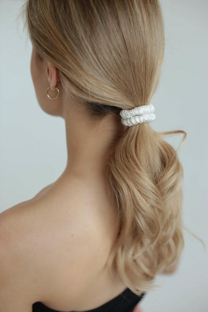 Premium Scrunchies White